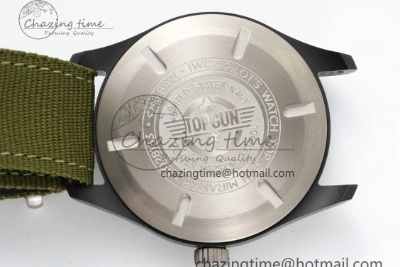 MIROTIME 0207 Top Gun Pilot Mark XVIII Limited “SFTI” M+F 1:1 Best Edition Black Dial on Green Nylon Strap A WaterResistant 7064